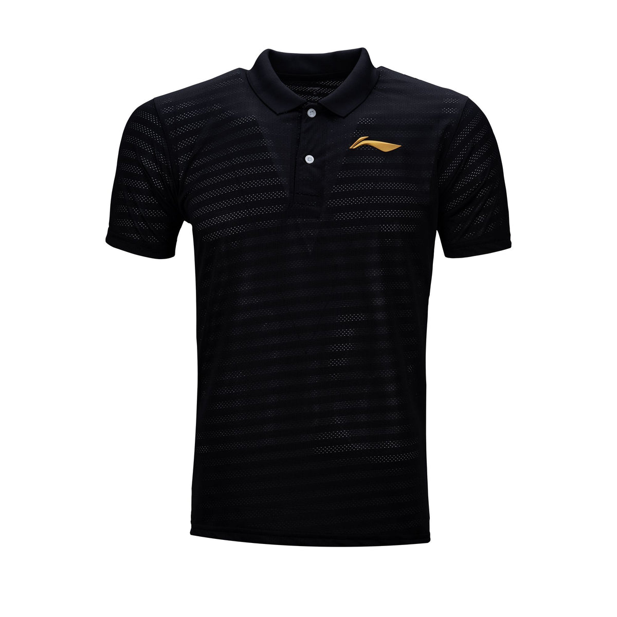LN Black Solid Polo T-shirt (ATST691-9)