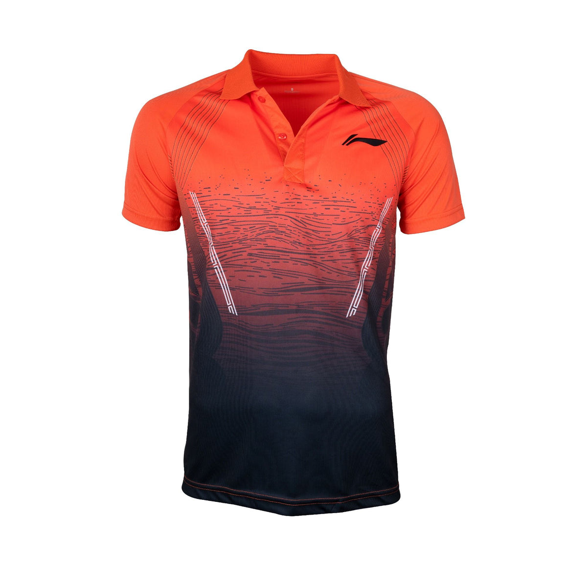 Li-Ning Active Polo T-Shirt -Neon Orange-XS