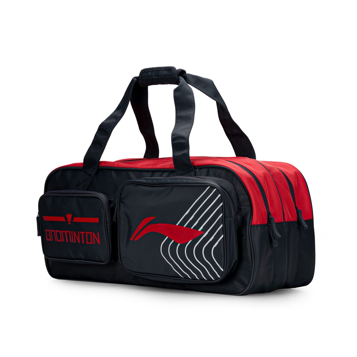 Qube Square Bag (Grey/Red)