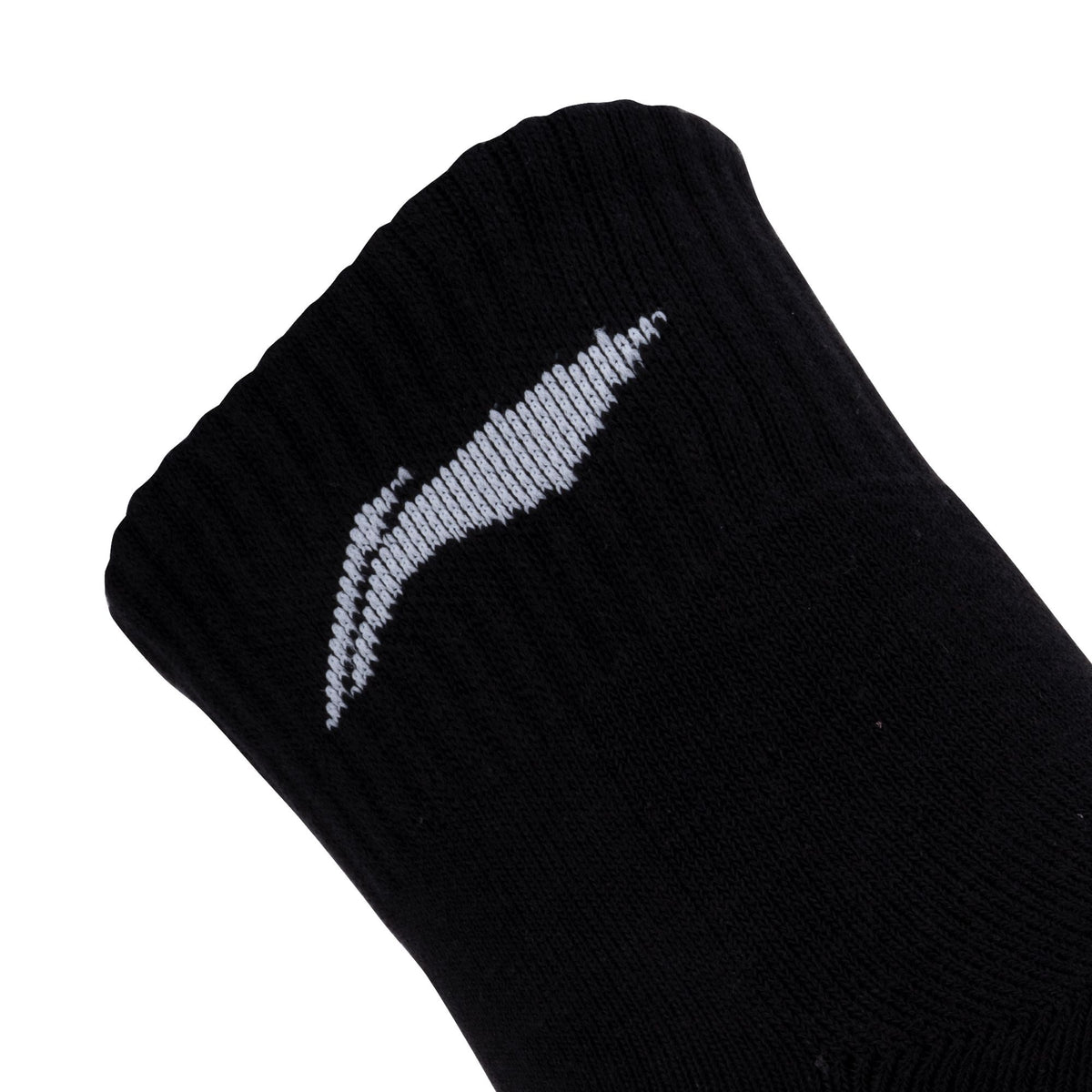Cushioned Quarter Socks 3 Pairs (Black/Grey/Black)