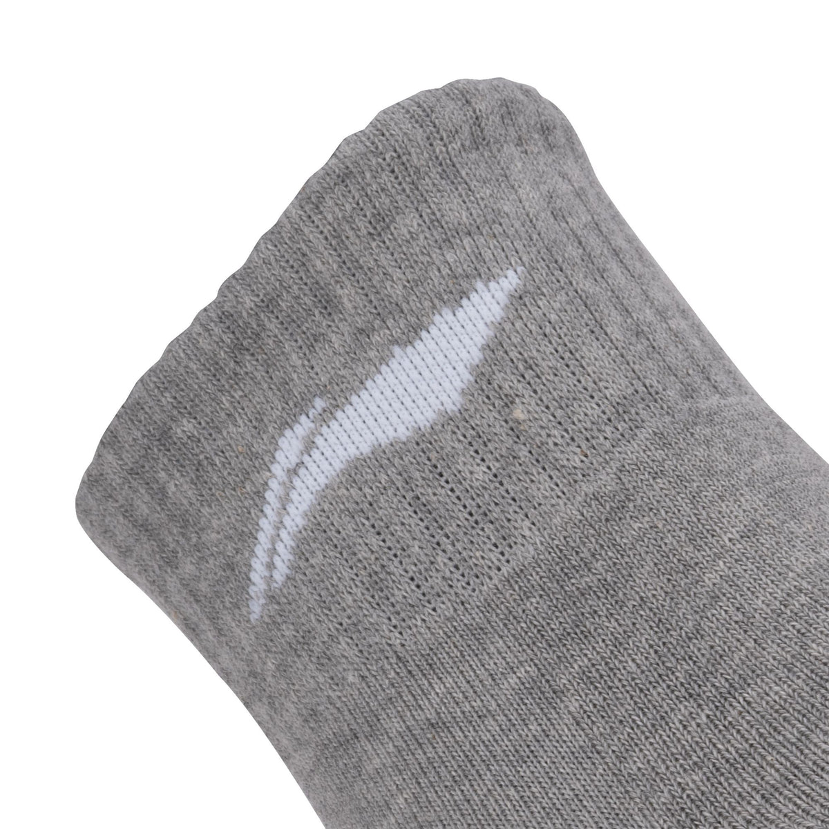 Cushioned Quarter Socks 3 Pairs (Black/Grey/Black)