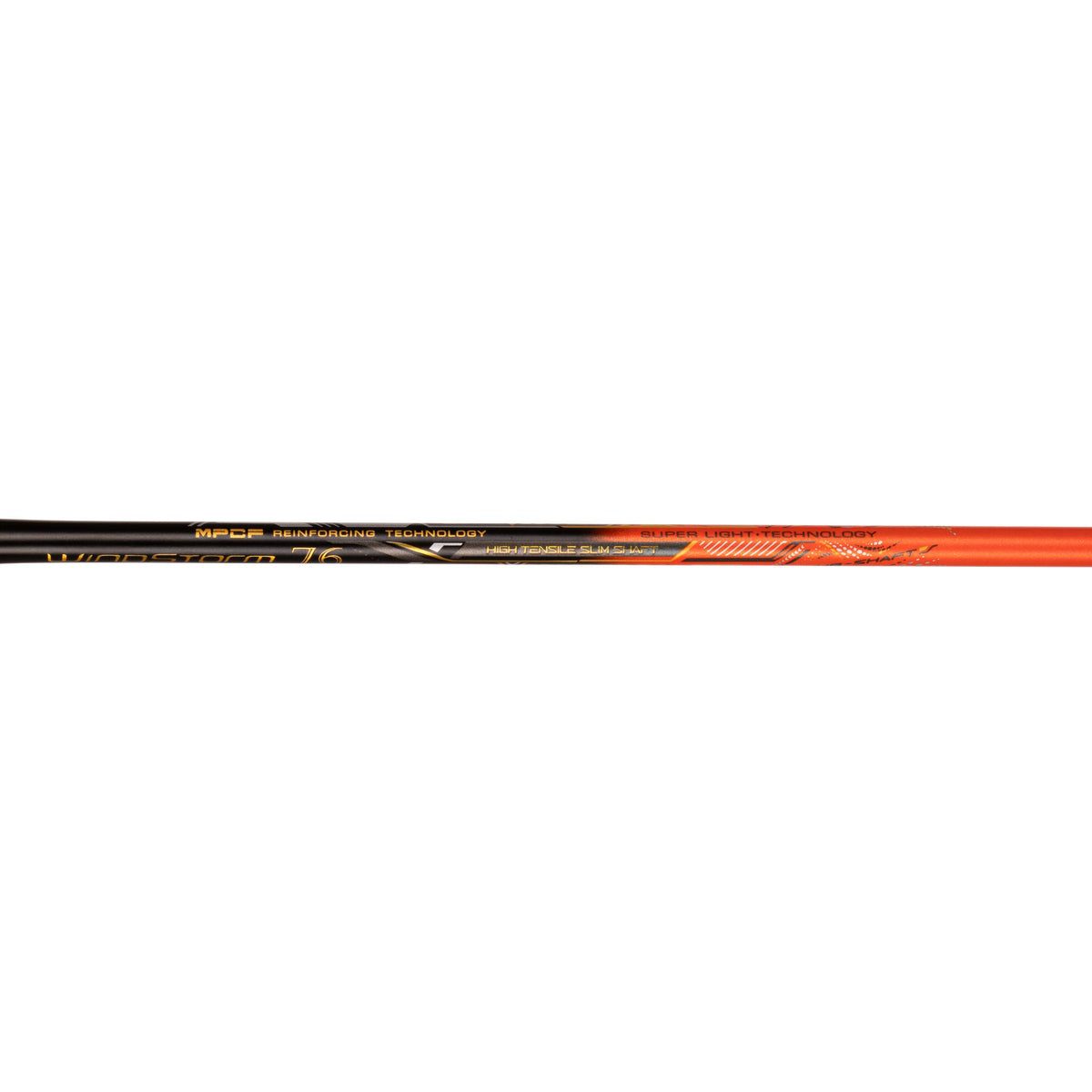WINDSTORM 76- BLACK/ORANGE/GOLD (UNSTRUNG)
