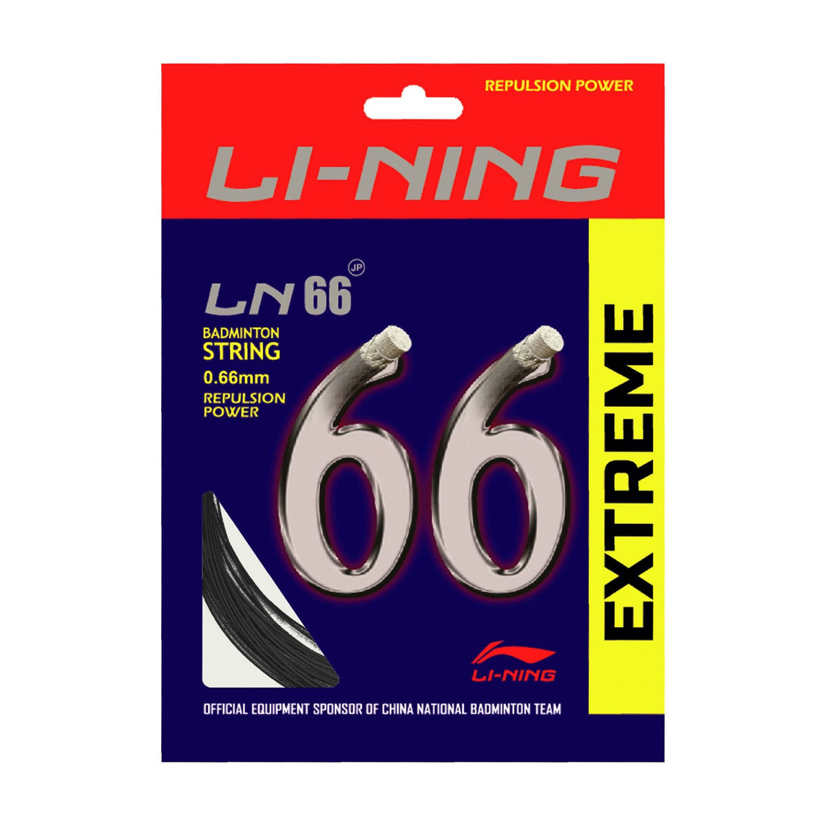 LN - 66 Extreme Badminton String-Black