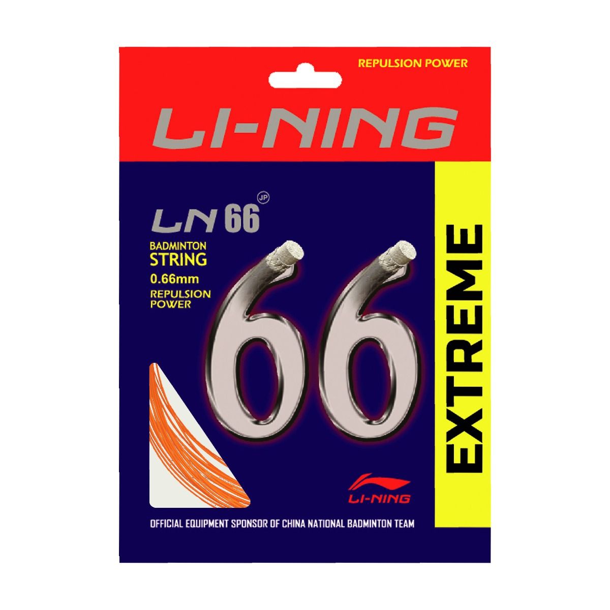 LN - 66 Extreme Badminton String-Orange