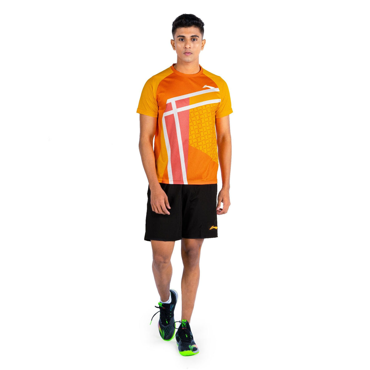 Li-Ning Splitz T-shirt-Orange-XS