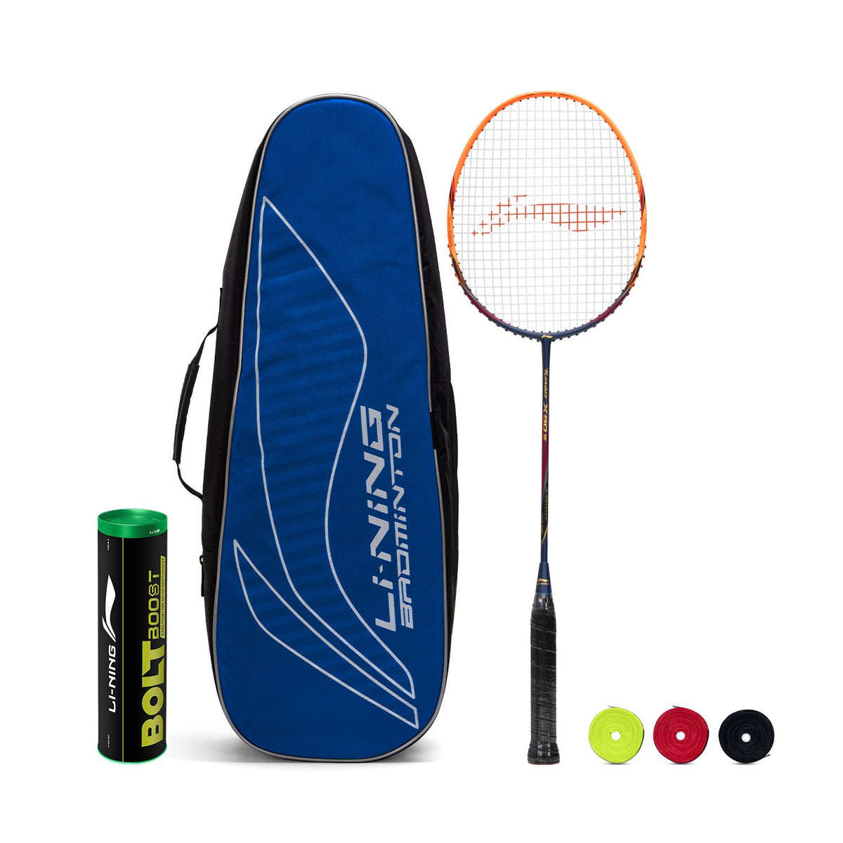 Turbo X 90 III - Complete Badminton Kit [NAVY/ORANGE(STRUNG)][BB]