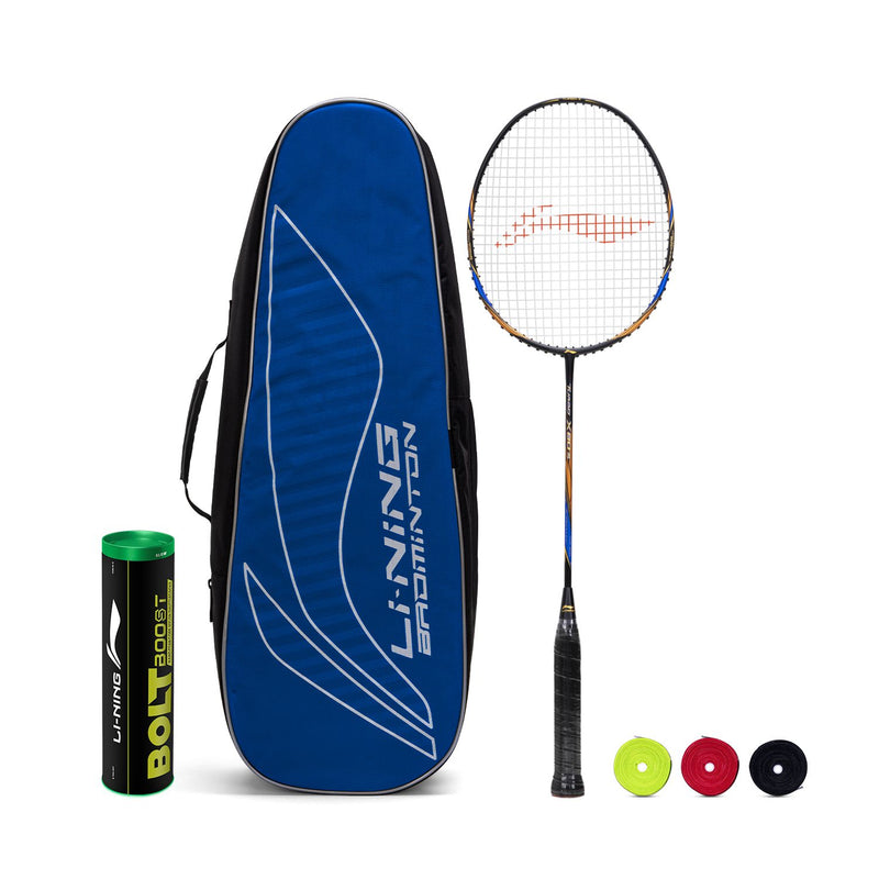 Turbo X 80 III - Complete Badminton Kit [BLACK/GOLD(STRUNG)][BB]