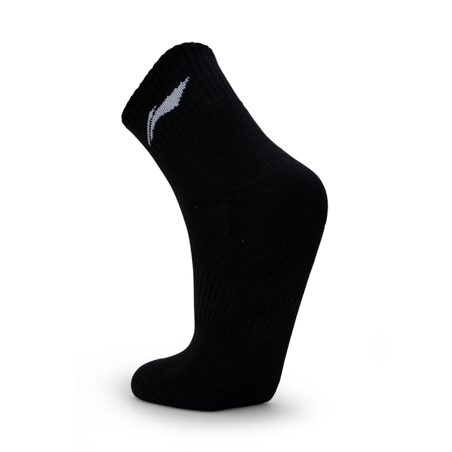 Cushioned Quarter Socks 3 Pairs (Black)