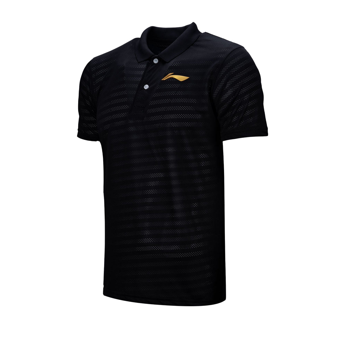 LN Black Solid Polo T-shirt (ATST691-9)