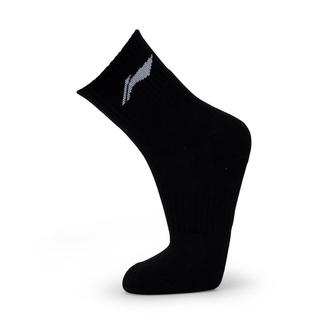 Cushioned Quarter Socks 3 Pairs (Black)