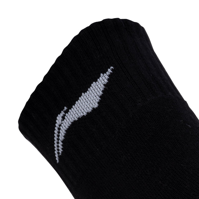Cushioned Quarter Socks 3 Pairs (Black)