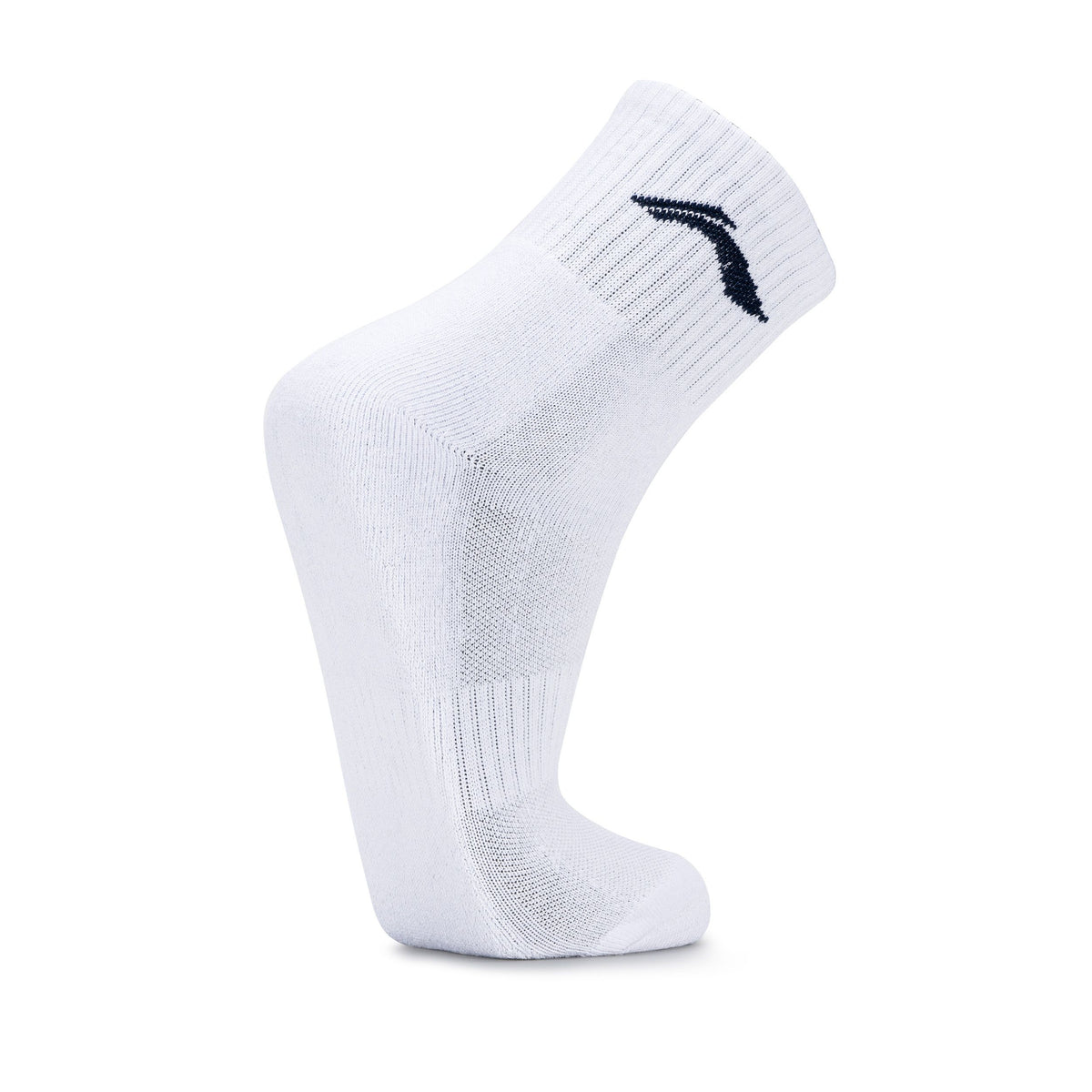 CUSHIONED QUARTER SOCKS 3 PAIRS - WHITE