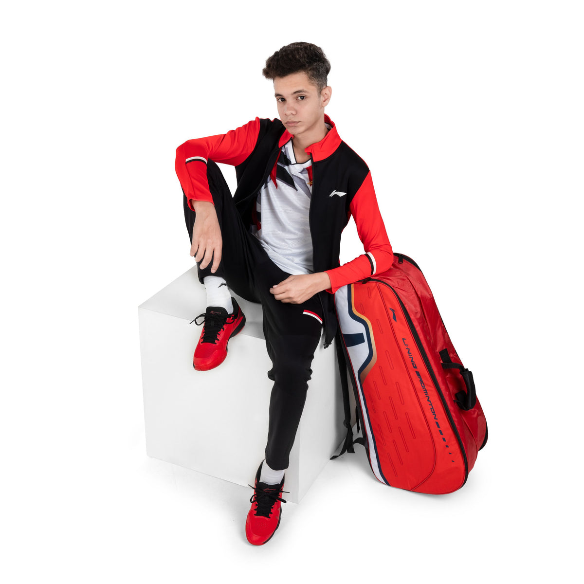Classic Track Jackets [Jr] - Black/Red