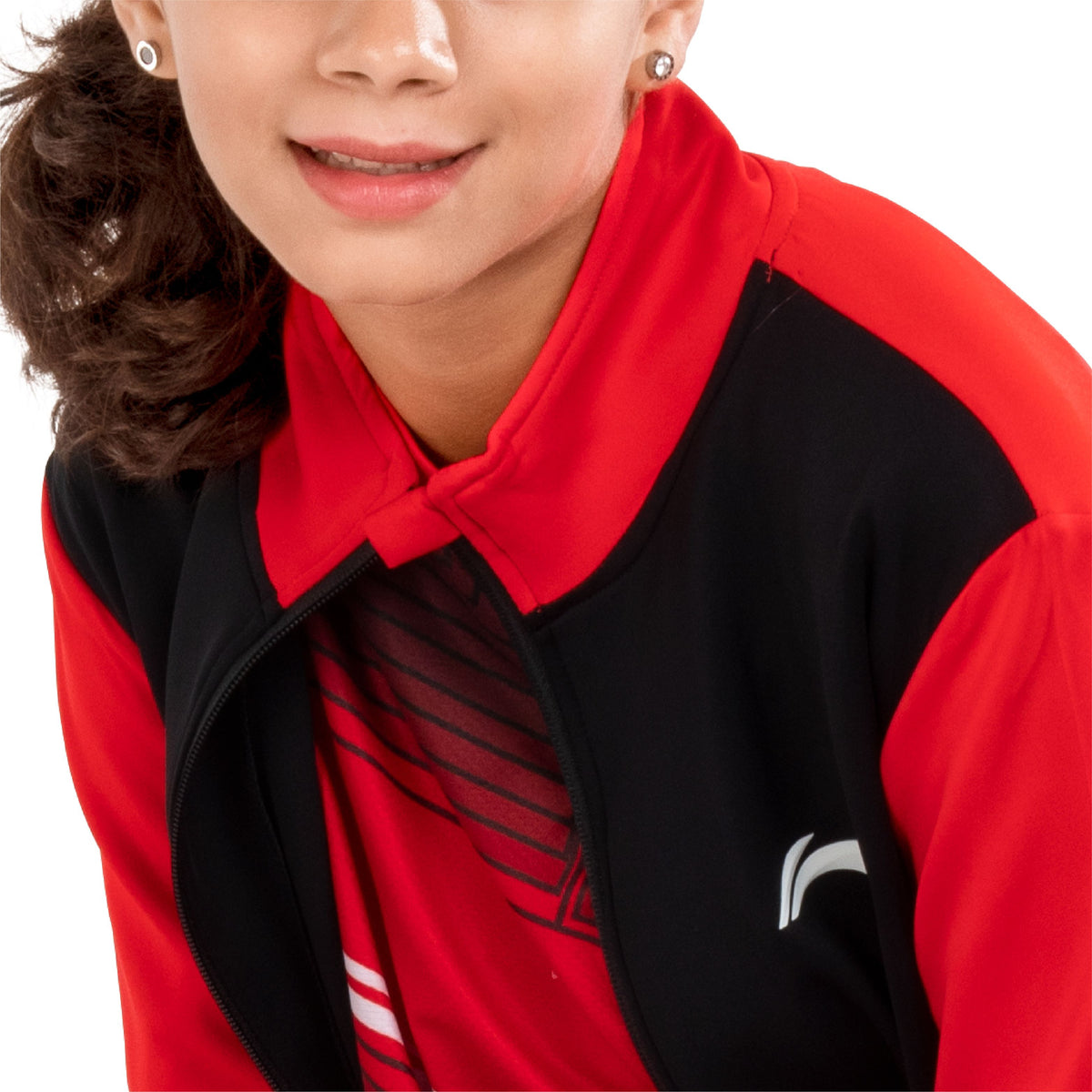 Classic Track Jackets [Jr] - Black/Red