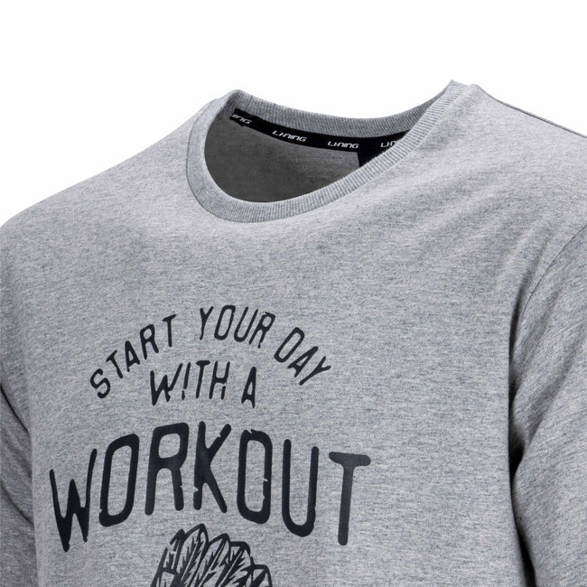 Workout T-Shirt-HEATHER GREY