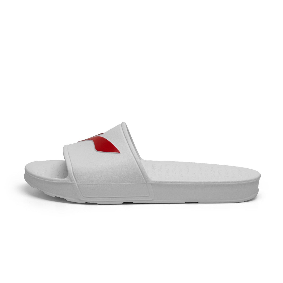 Badminton Off-Court Slippers - White/Cinnabar Red - 7 UK