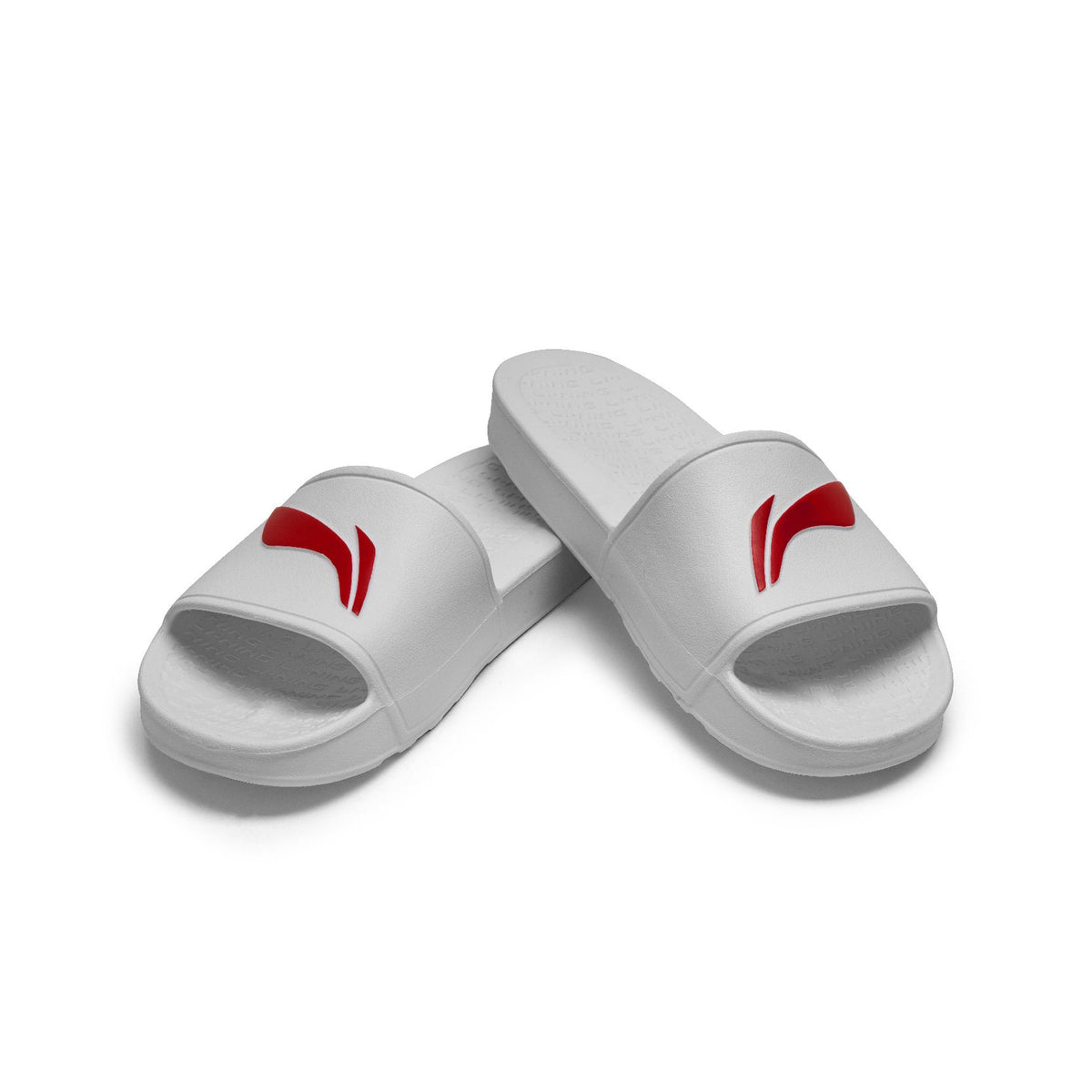 Badminton Off-Court Slippers - White/Cinnabar Red - 7 UK