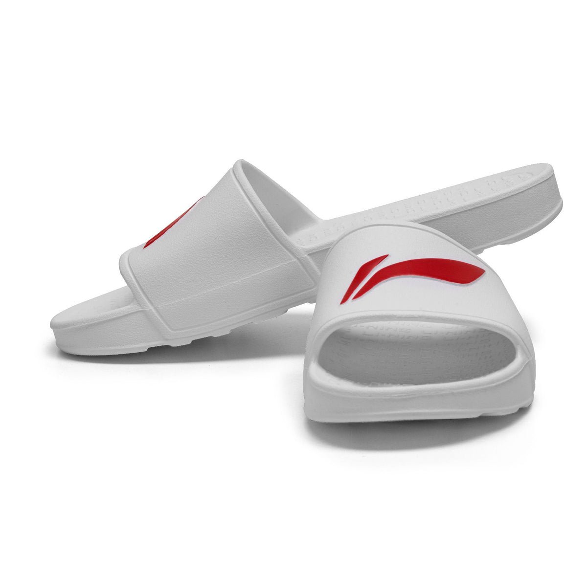 Badminton Off-Court Slippers - White/Cinnabar Red - 7 UK