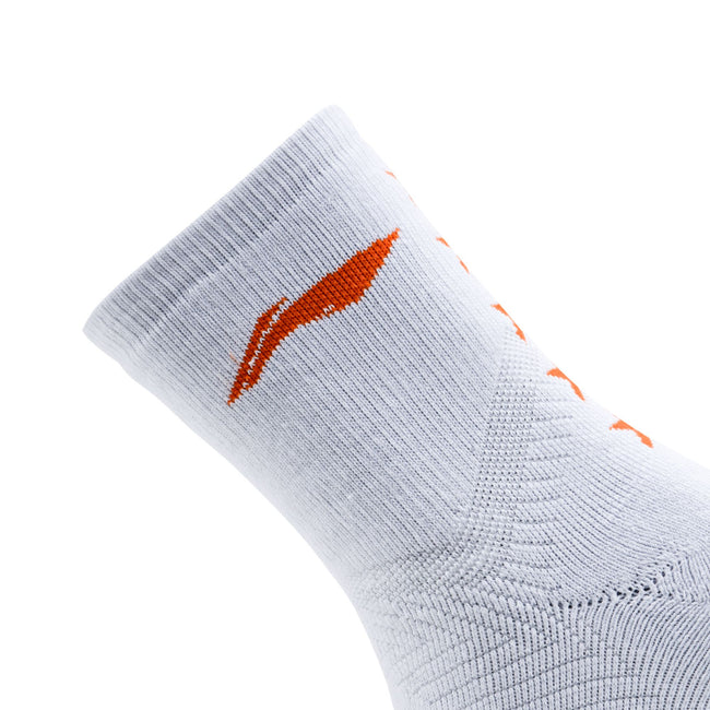 5 Star Socks - White/Neon Orange