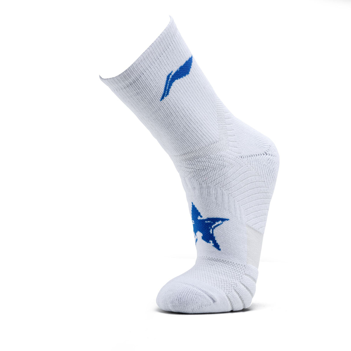 5 STAR SOCKS-WHITE/BLUE
