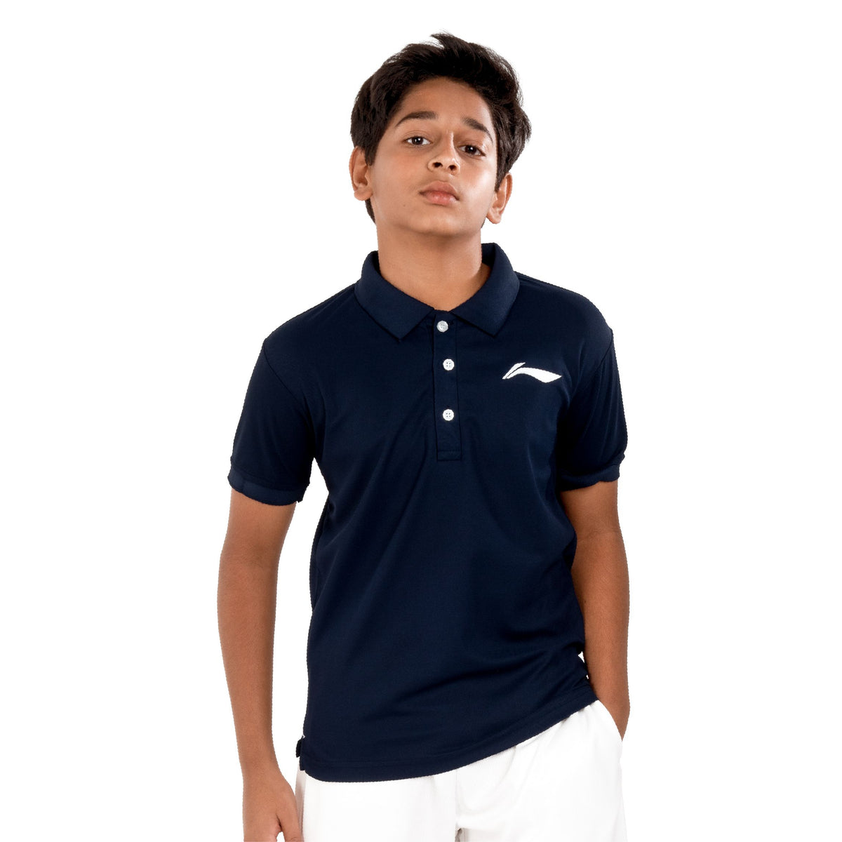 LN Solid Polo T-shirt [Jr] - Navy