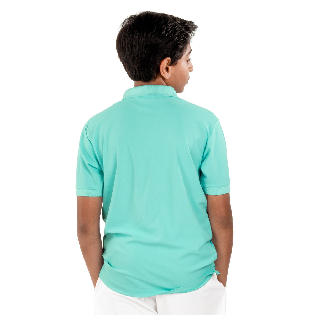 LN Solid Polo T-shirt [Jr] - Ocean Blue - 2XS