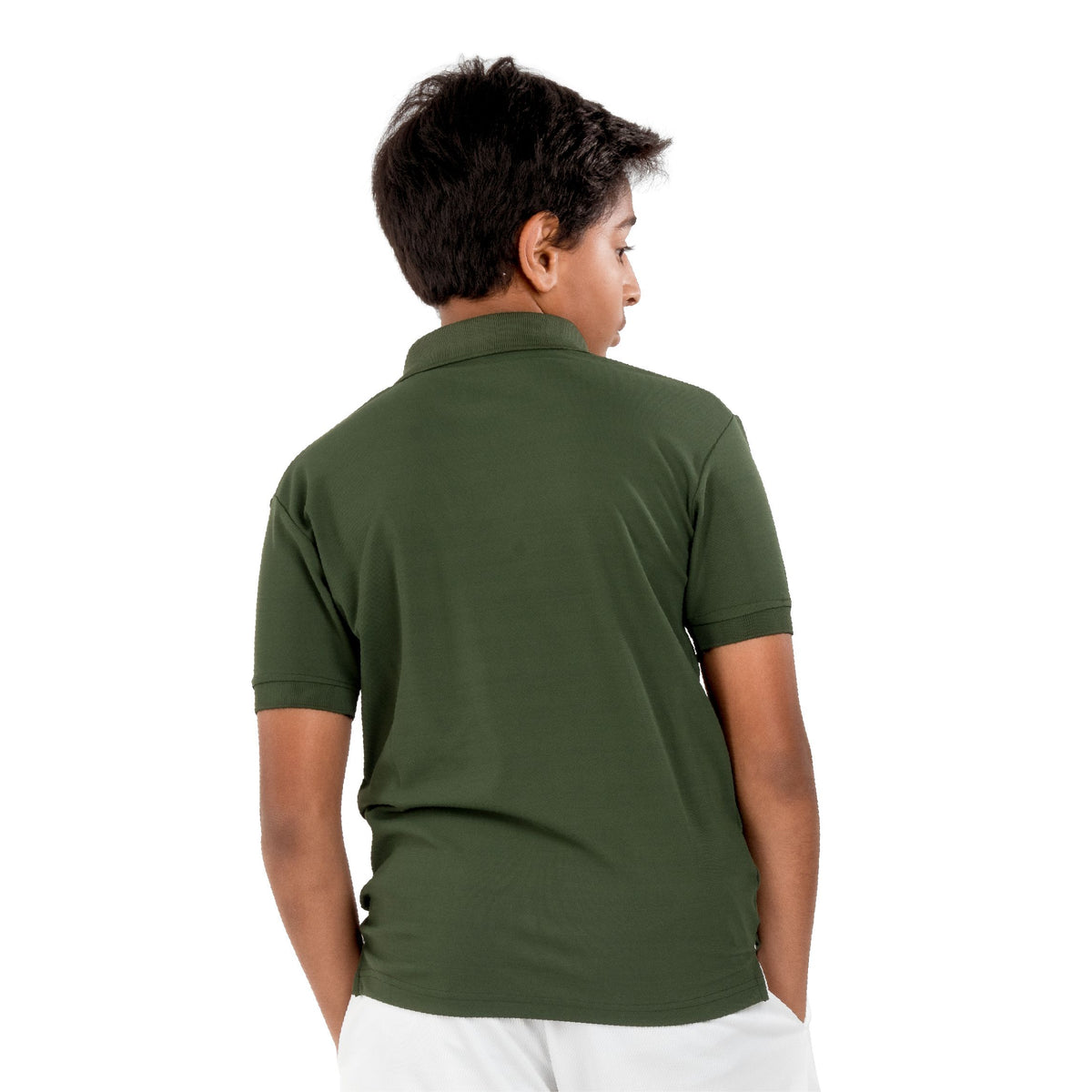 LN Solid Polo T-shirt [Jr] - Olive Green