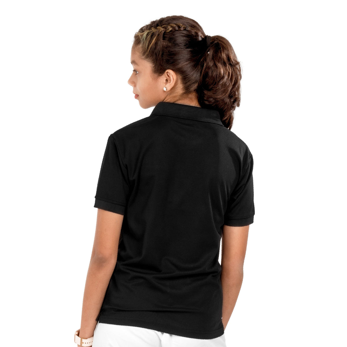 LN Solid Polo T-shirt [Jr] - Black