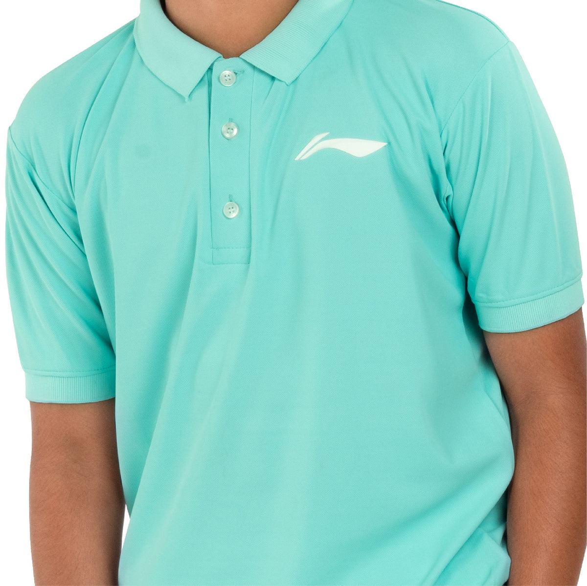 LN Solid Polo T-shirt [Jr] - Ocean Blue - 2XS