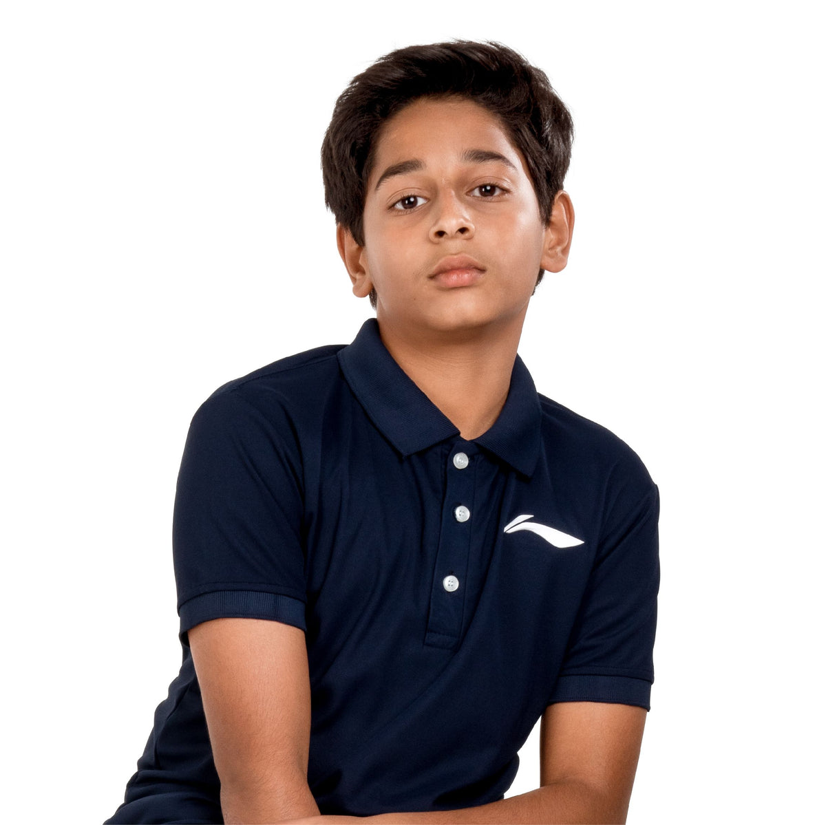 LN Solid Polo T-shirt [Jr] - Navy