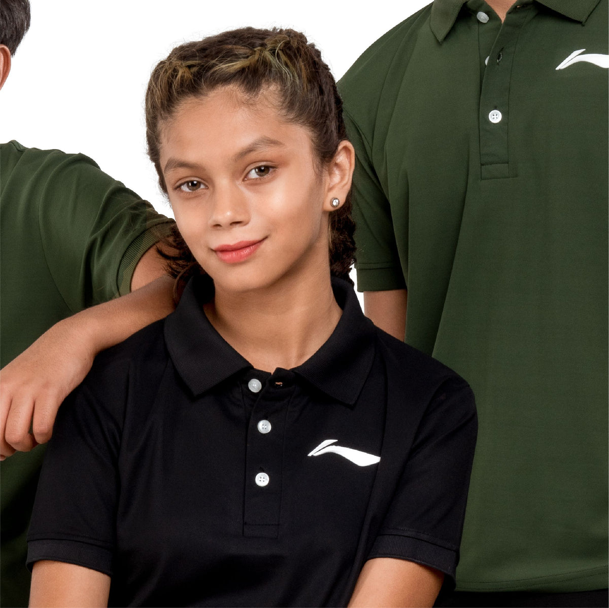LN Solid Polo T-shirt [Jr] - Black