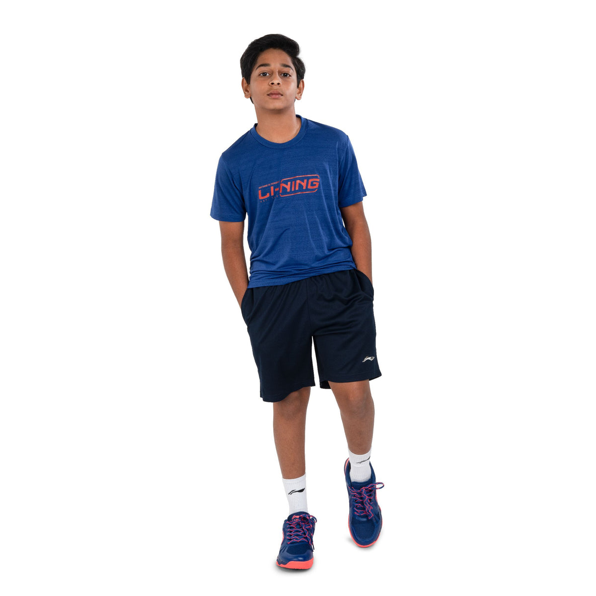 Essential Training Shorts [Jr] - Navy/Lime