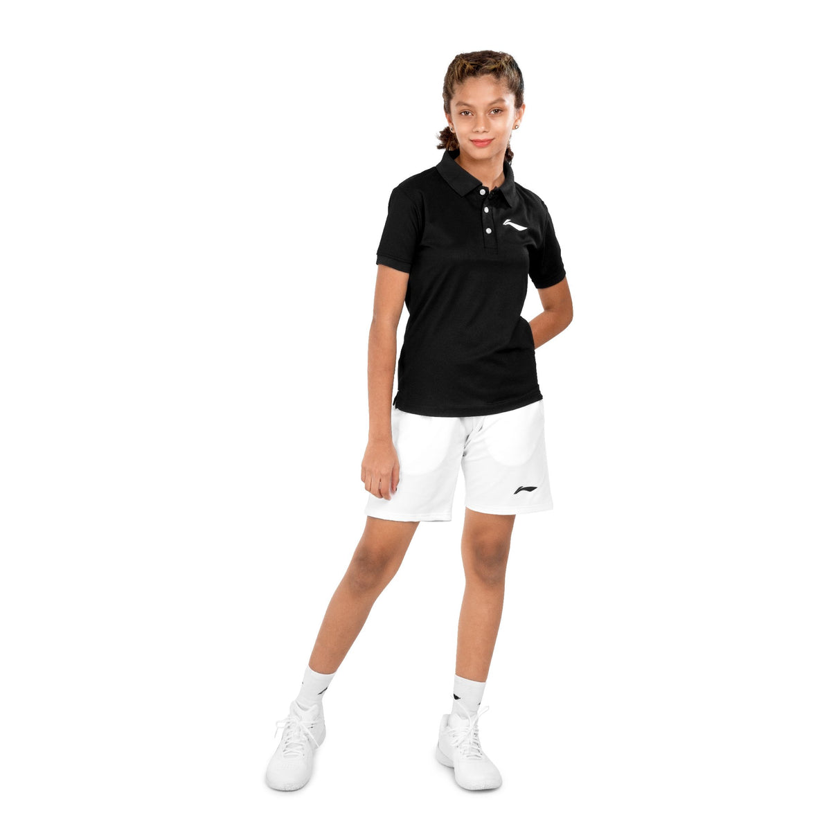 LN Solid Polo T-shirt [Jr] - Black