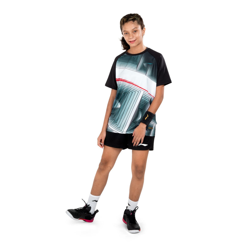 3D Logo Shorts [Jr] - Black/White