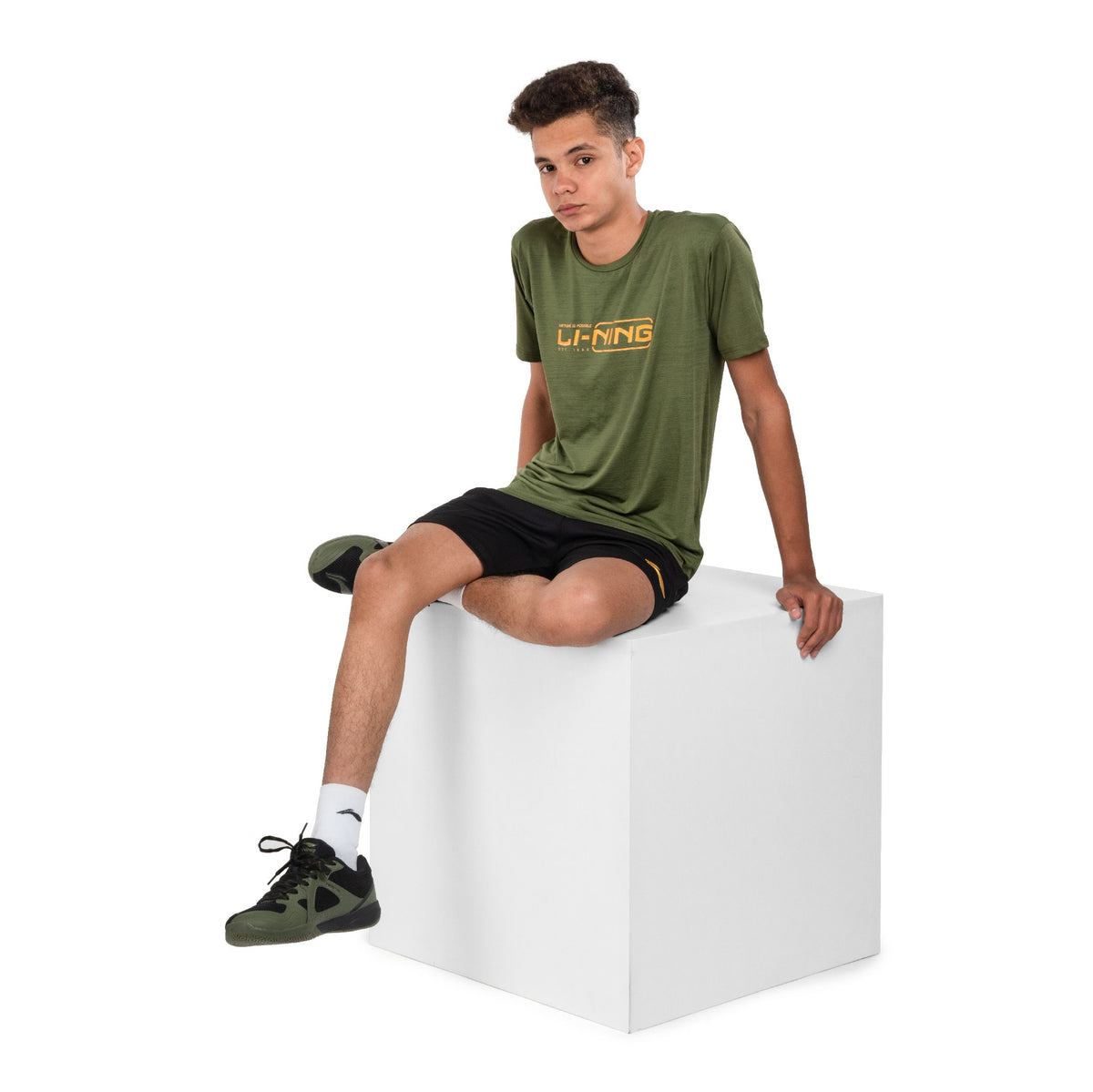 3D Logo Shorts [Jr] - Black/Gold