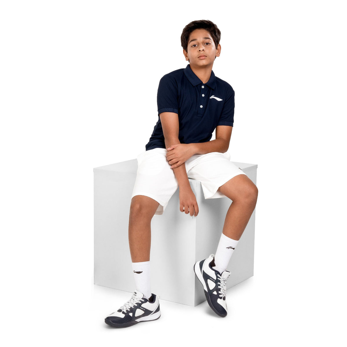 LN Solid Polo T-shirt [Jr] - Navy