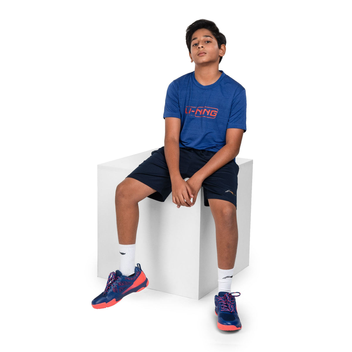 Essential Training Shorts [Jr] - Navy/Lime