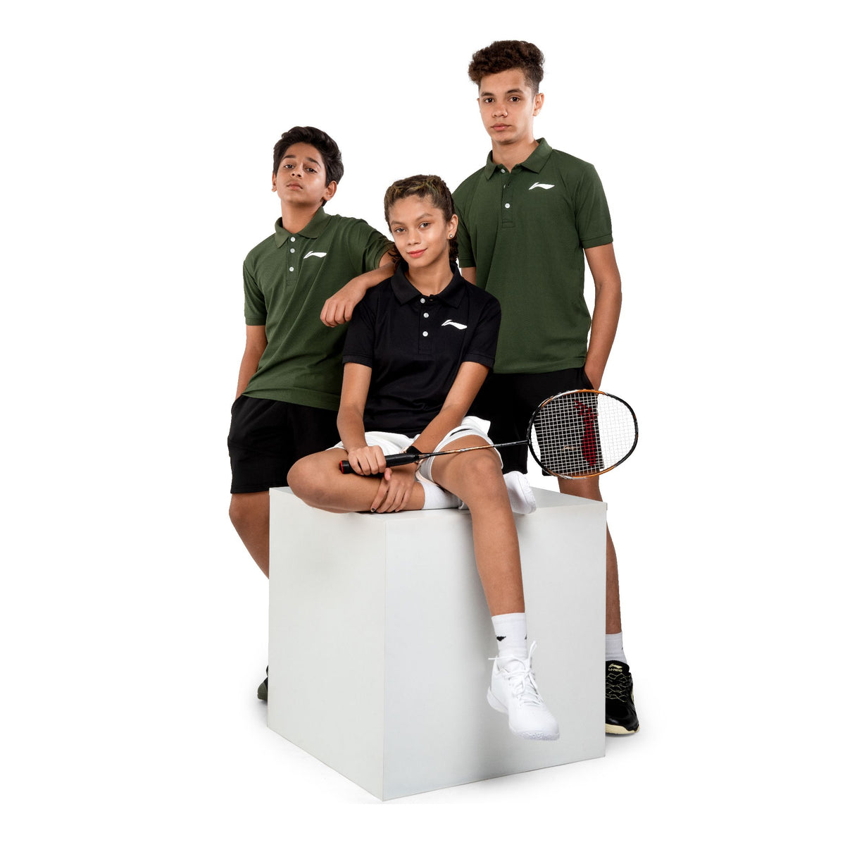 LN Solid Polo T-shirt [Jr] - Olive Green