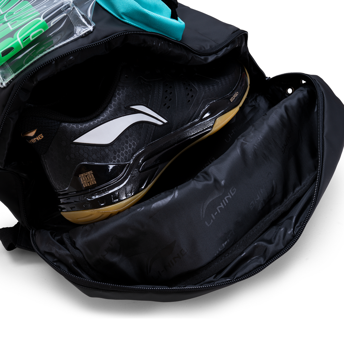 Rush Badminton Backpack-Black, Red, Green