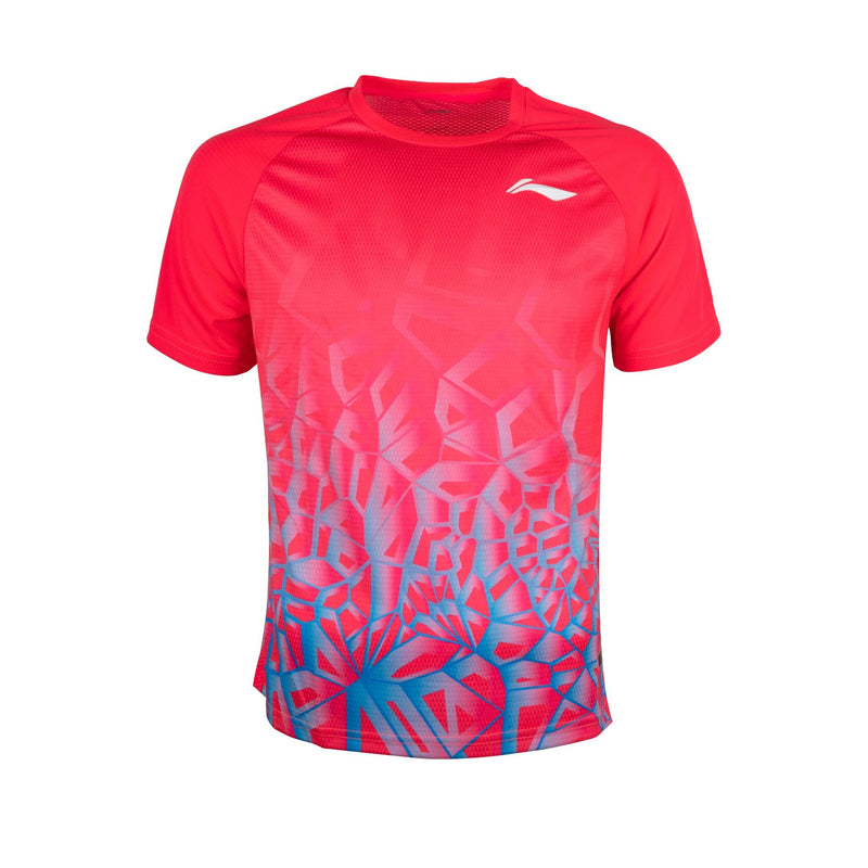 Li-Ning Turbo-Dri T-Shirt-Neon Pink-XS