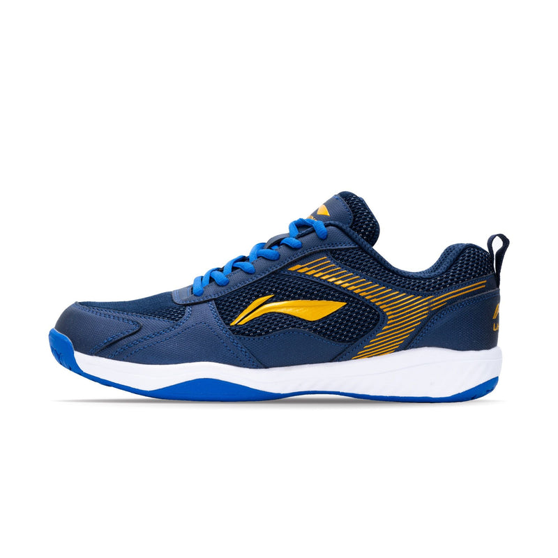 Li-Ning Ultra Badminton Shoe-Navy/Gold-9 UK