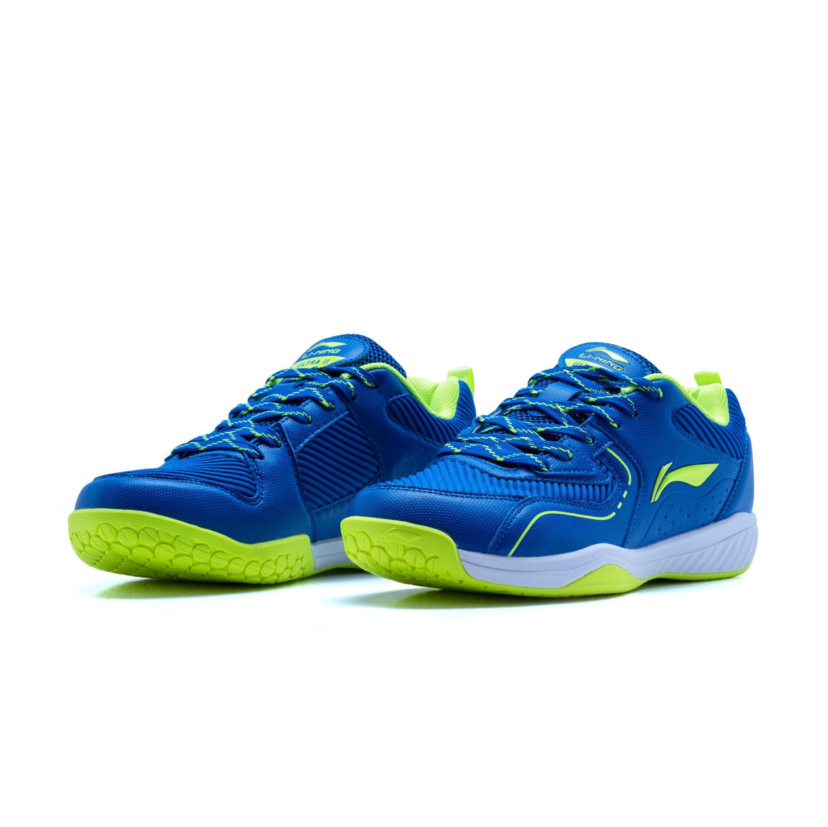 Li-Ning Ultra II-Blue/Lime-9 UK